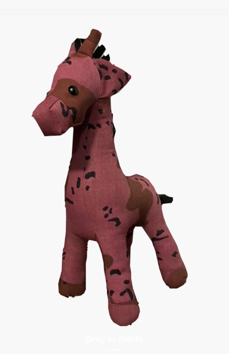 Giraffe Choco Chip Dyed Pink
